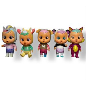 Cry Babies Magic Tears Lot of 5 Collectible Mini Dolls IMC Toys
